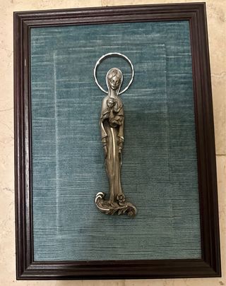 Quadro peltto velluto vintage 