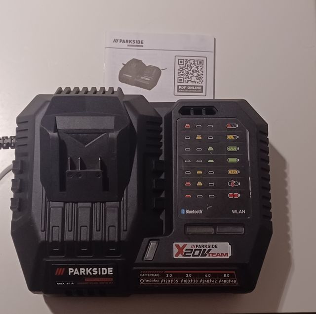 Caricabatterie smart rapido 12A Parkside