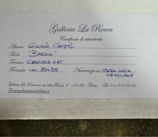 Quadro con cornice raro di G. Grittini