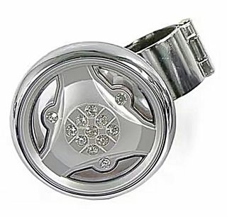 Perilla giratoria con diamantes