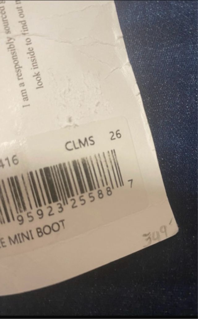 Tejano Frame talla 26  nuevo le mini boot