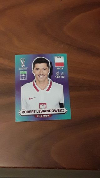 Cromo Robert Lewandowski mundial Qatar sticker