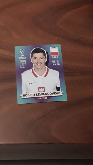 Cromo Robert Lewandowski mundial Qatar sticker