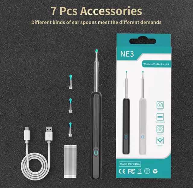 Pulisci orecchie con telecamera