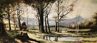 Cuadro de 170cm de largo. De lienzo vintange