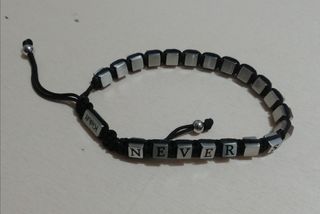 Bracciale in acciaio Kidult Never Say Impossible