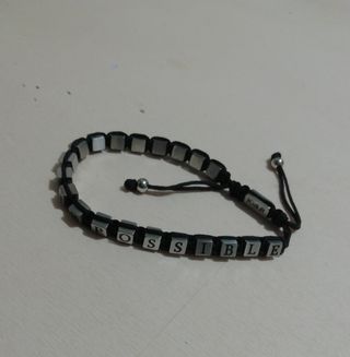 Bracciale in acciaio Kidult Never Say Impossible