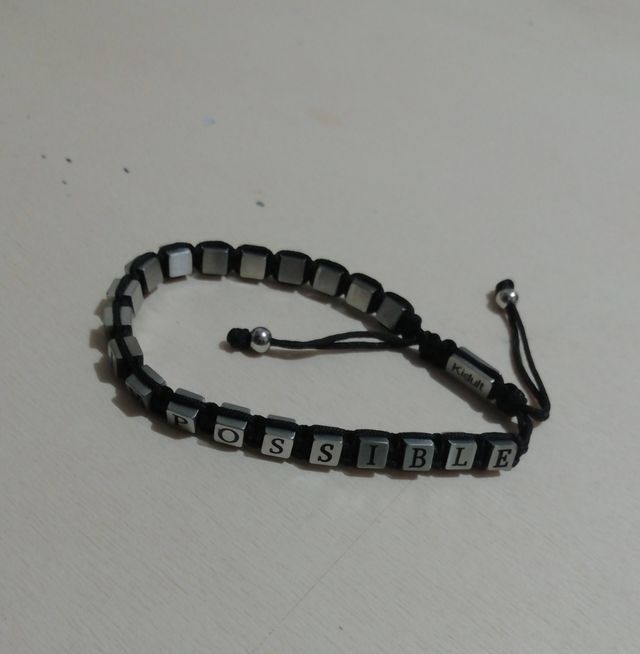 Bracciale in acciaio Kidult Never Say Impossible