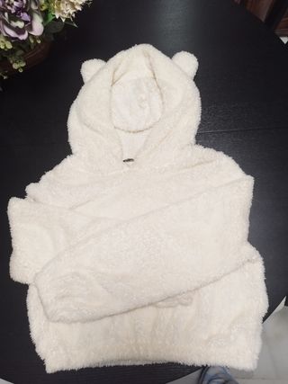 Jersey calentito de tela de peluche