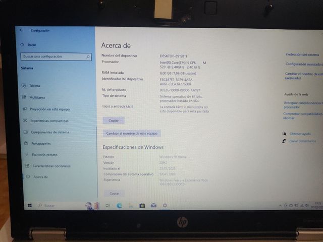 Portátil i5 elitebook