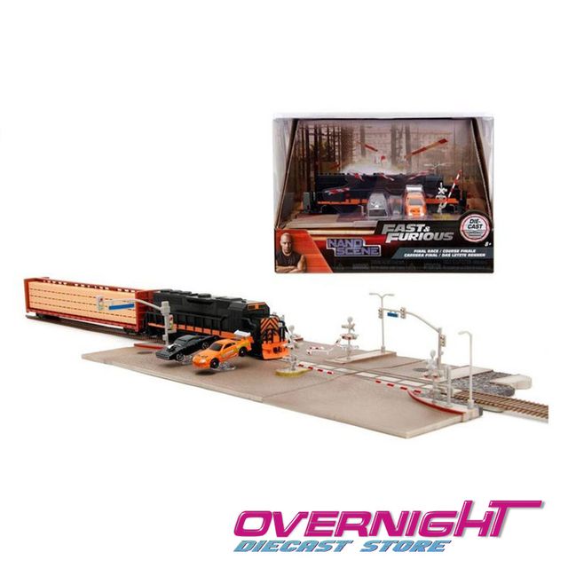 Jada Diorama Fast and Furious escena del tren 1/87