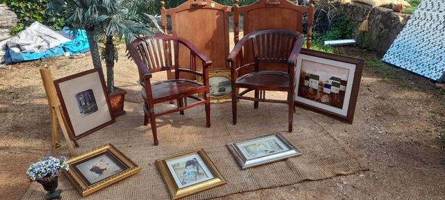 Sillas de teka nuevas 2 unidades 