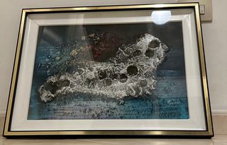 Quadro vintage metallo legno 