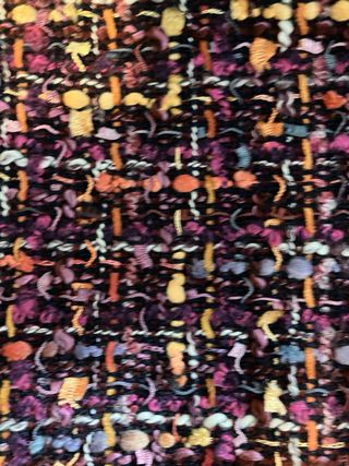 Falda multicolor con flecos