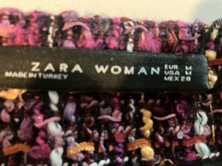 Falda multicolor con flecos