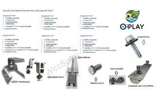 Estructuras Coplanar Aluminio Tejado