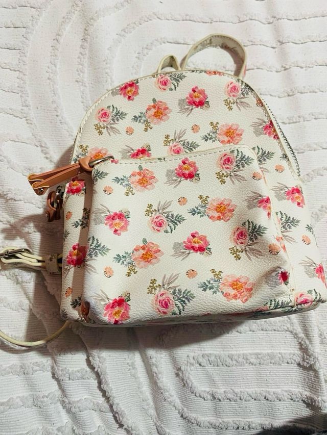 Mochila mini flores