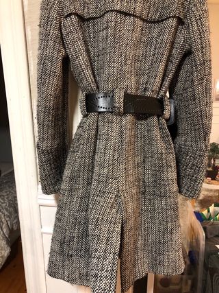 Abrigo jaspeado Zara 38