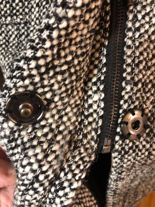 Abrigo jaspeado Zara 38