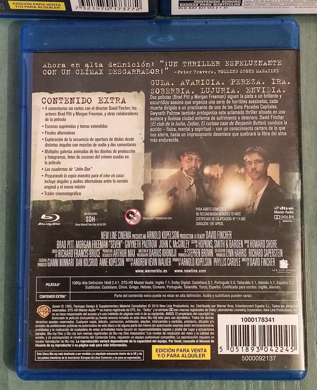 Pack Blu ray Brad Pitt