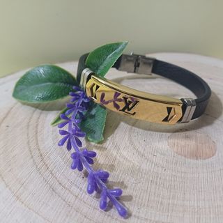 Brazalete Piel y Acero Hombre 