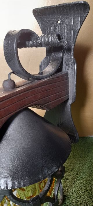 Lampada muro ferro battuto