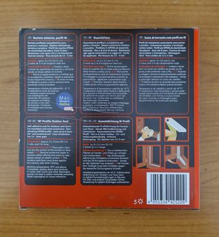 Set da 4 confezioni di guarnizione per finestre e