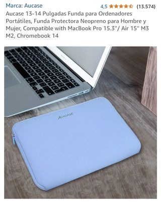Funda Portátil Aucase Azul Neopreno 