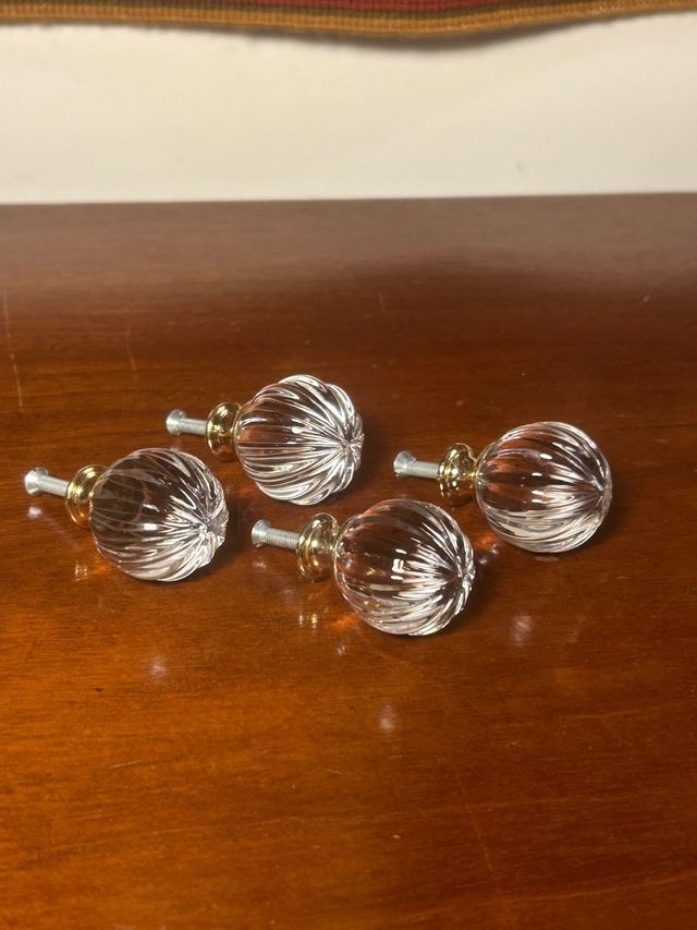 Tiradores de cristal