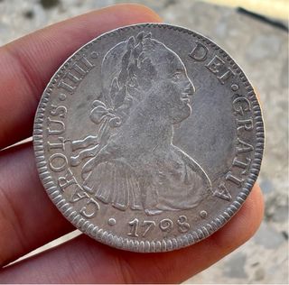 Moneda PLATA 8 Reales 1798 MEXICO. CARLOS IV