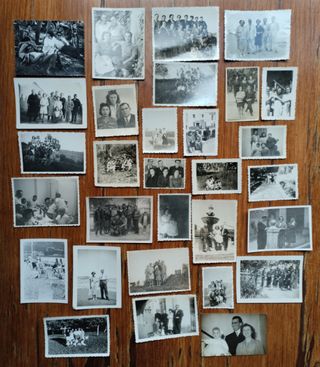 Lote de fotografías antiguas costumbristas