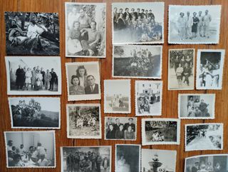 Lote de fotografías antiguas costumbristas