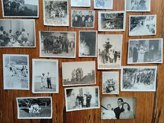 Lote de fotografías antiguas costumbristas