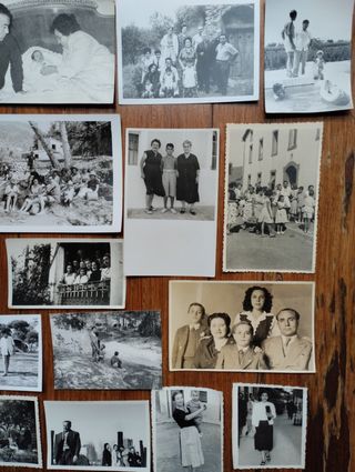 Lote de fotografías antiguas costumbristas