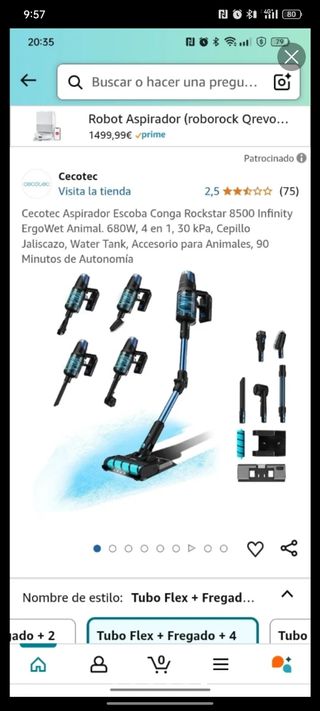 Cabezal mascotas Cecotec rockstar 8500