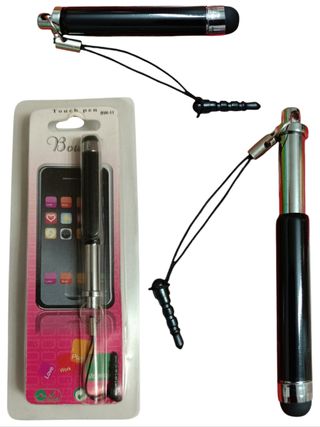 Lápiz Táctil Negro Extensible 3.5mm Nuevo