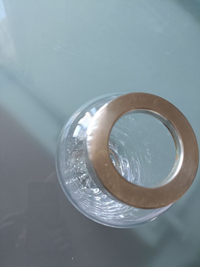 Shaker cristallo e argento 800