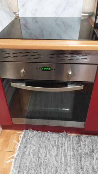 Nevera,horno y placa de inducción.