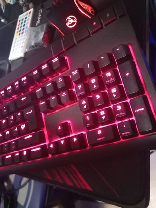Teclado mecánico para juegos, strafe-cherri mxblue