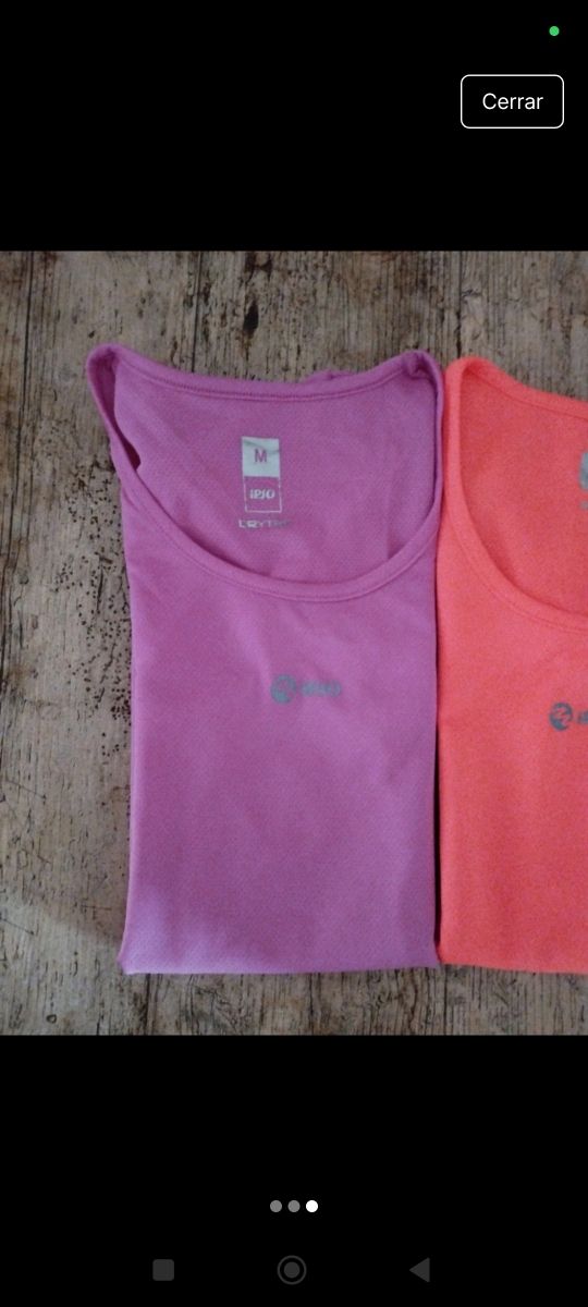 Camisetas deportivas