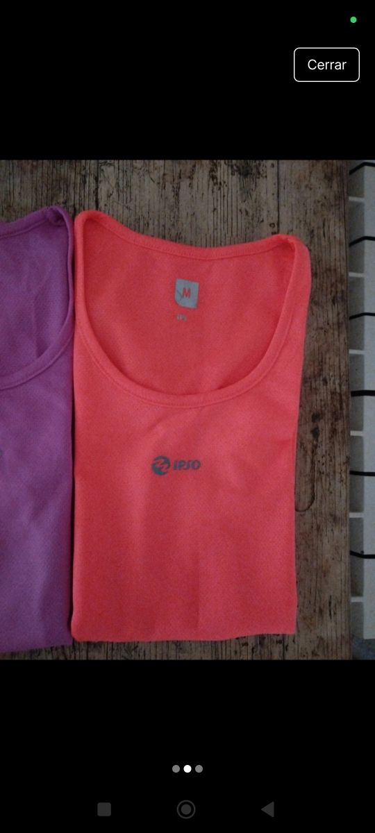 Camisetas deportivas