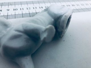 perro vintage buldog mini escultura ceramica