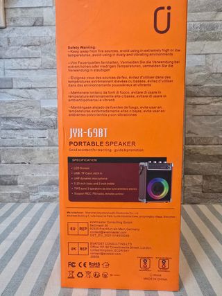 Altavoz Bluetooth Karaoke con 2 Micrófonos