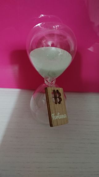 Clessidra in vetro con scatola