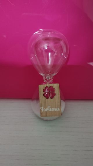 Clessidra in vetro con scatola