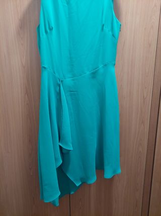 Vestido coctel verde