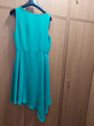Vestido coctel verde