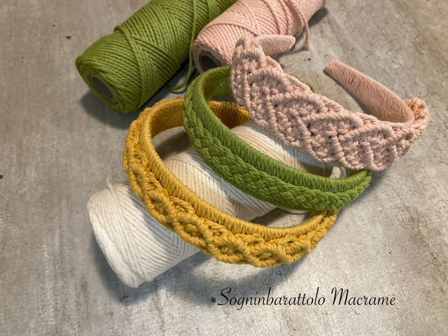 Cerchietti in macramè