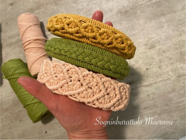 Cerchietti in macramè