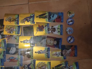 Cartas y tazos de Dragon Ball